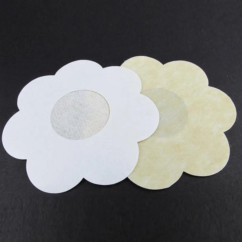 10' and '20' and '50 Pieces Disposable Soft Flower Petal Nipple Cover Stick-On Bra Pad