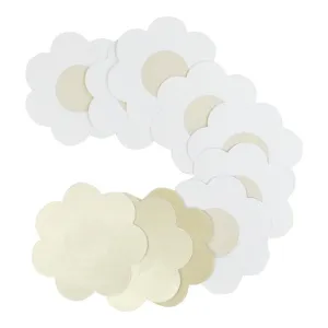 10' and '20' and '50 Pieces Disposable Soft Flower Petal Nipple Cover Stick-On Bra Pad