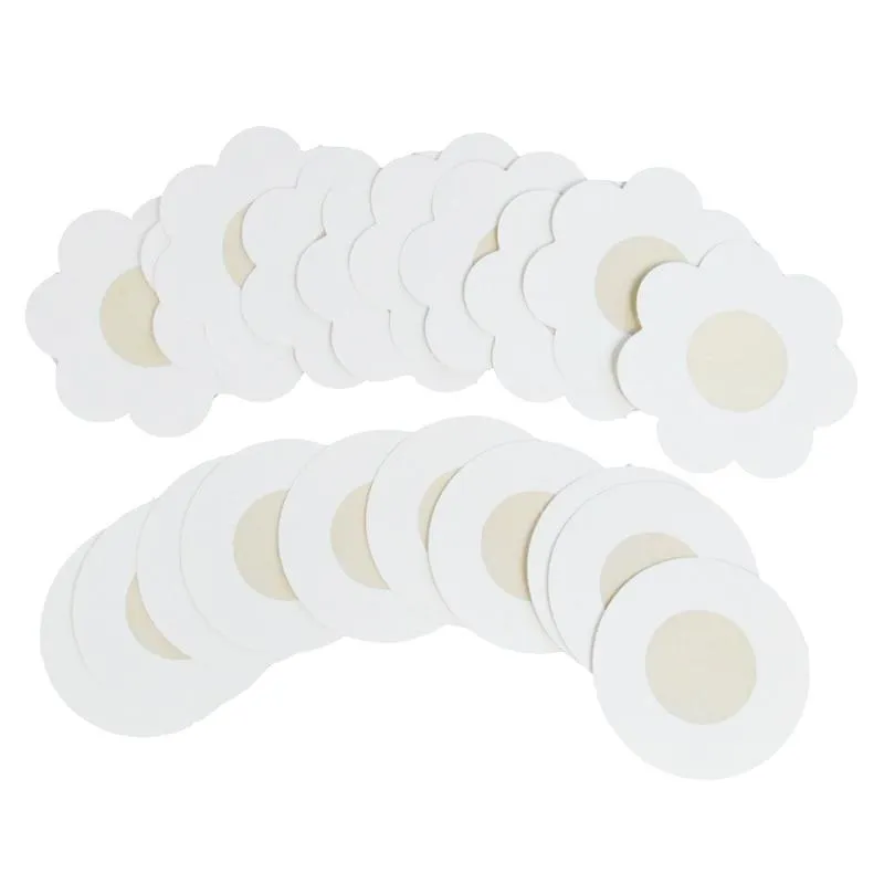 10' and '20' and '50 Pieces Disposable Soft Flower Petal Nipple Cover Stick-On Bra Pad