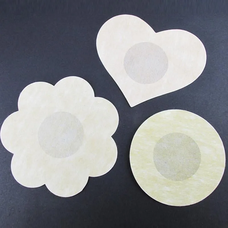 10' and '20' and '50 Pieces Disposable Soft Flower Petal Nipple Cover Stick-On Bra Pad