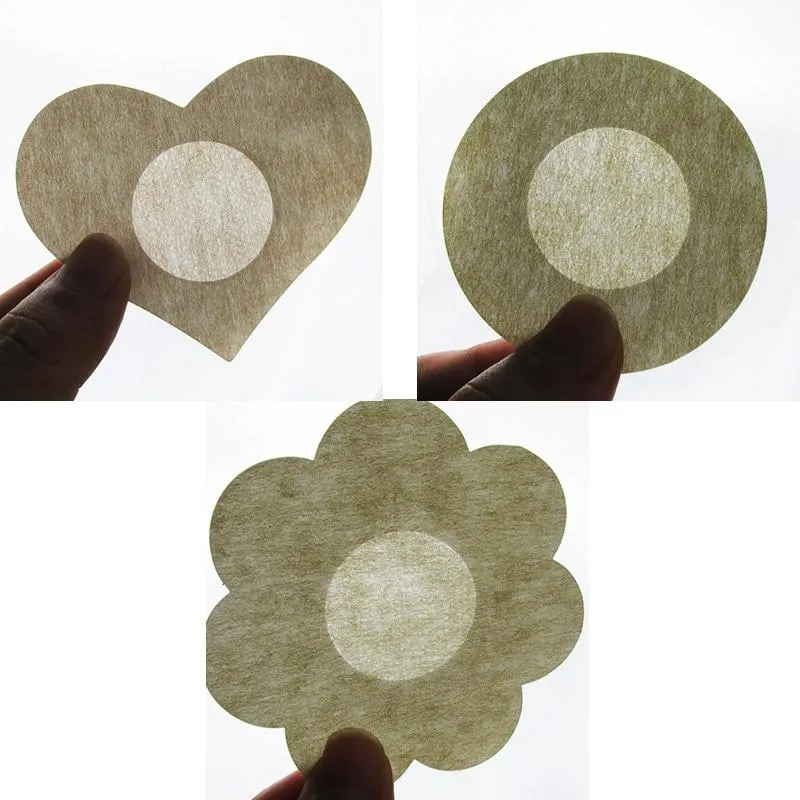 10' and '20' and '50 Pieces Disposable Soft Flower Petal Nipple Cover Stick-On Bra Pad