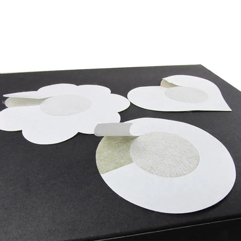 10' and '20' and '50 Pieces Disposable Soft Flower Petal Nipple Cover Stick-On Bra Pad