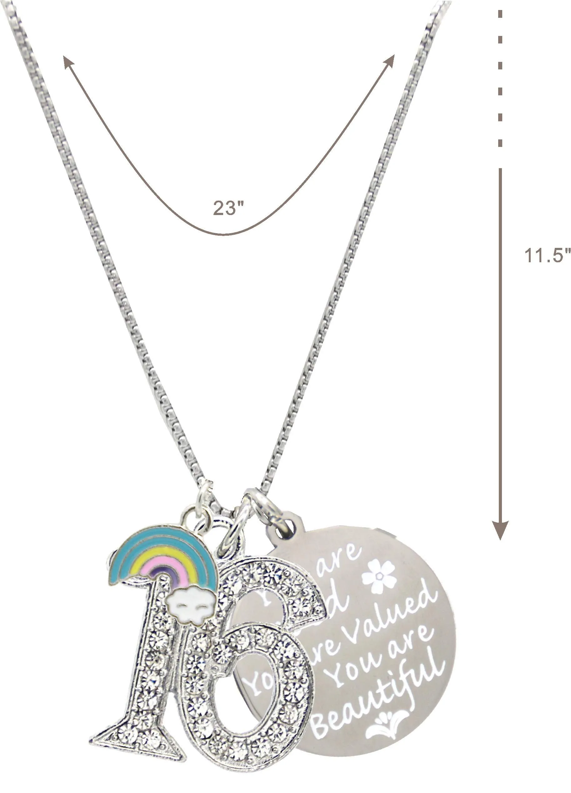 16th Birthday, 16th Birthday Gift, 16th Birthday Girl Gifts, 16th Birthday Necklace, Gifts