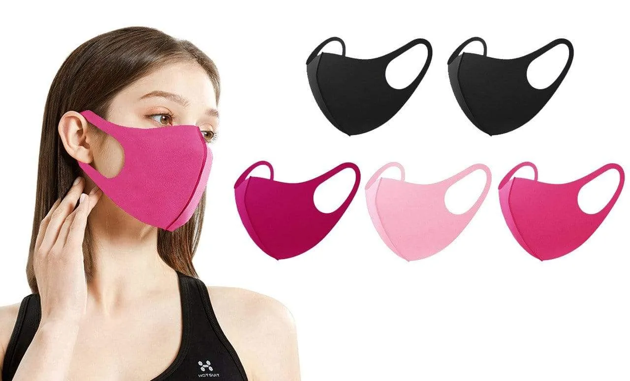 5 or 10-Pack Unisex Non-Medical Reusable Face Masks