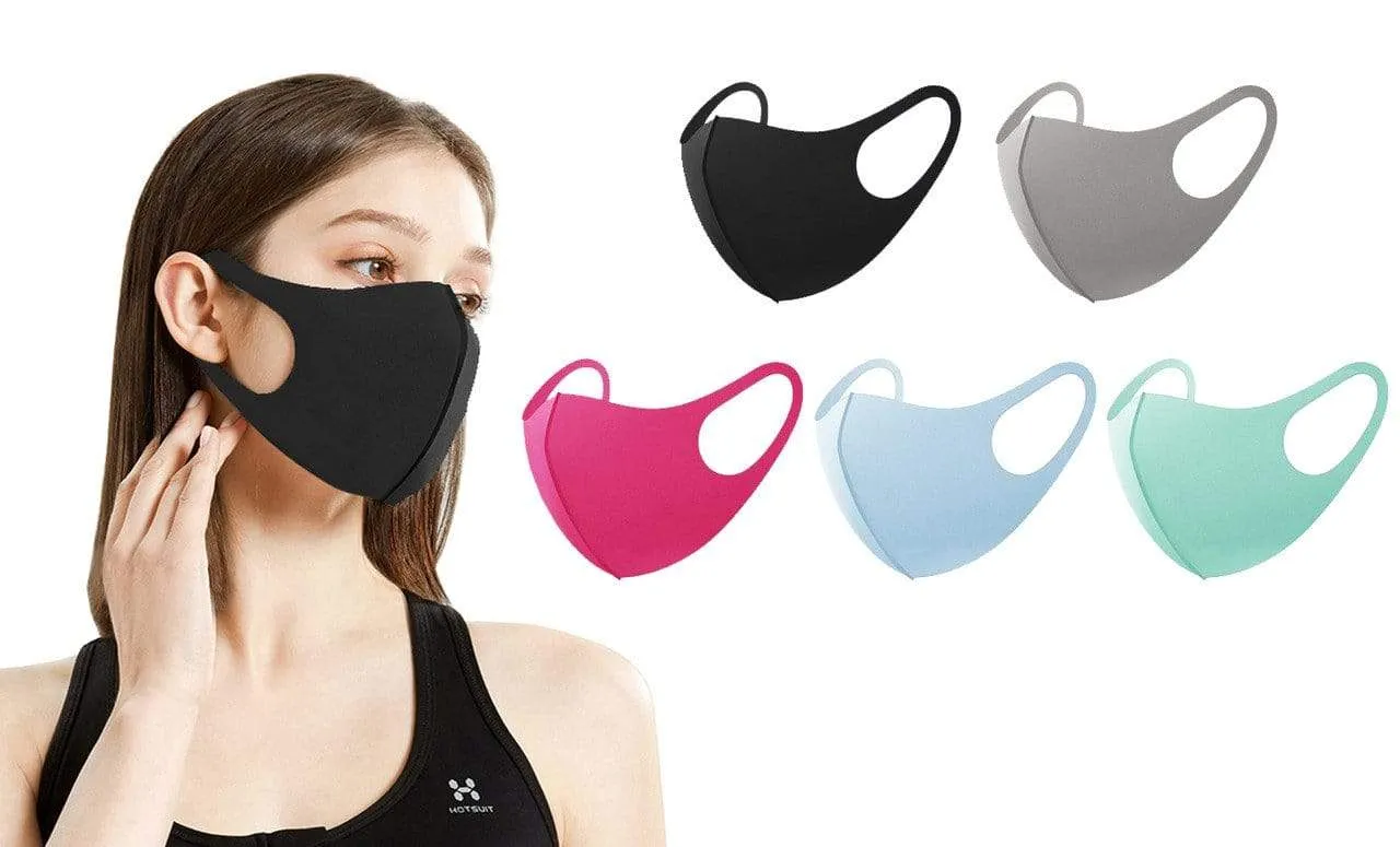 5 or 10-Pack Unisex Non-Medical Reusable Face Masks