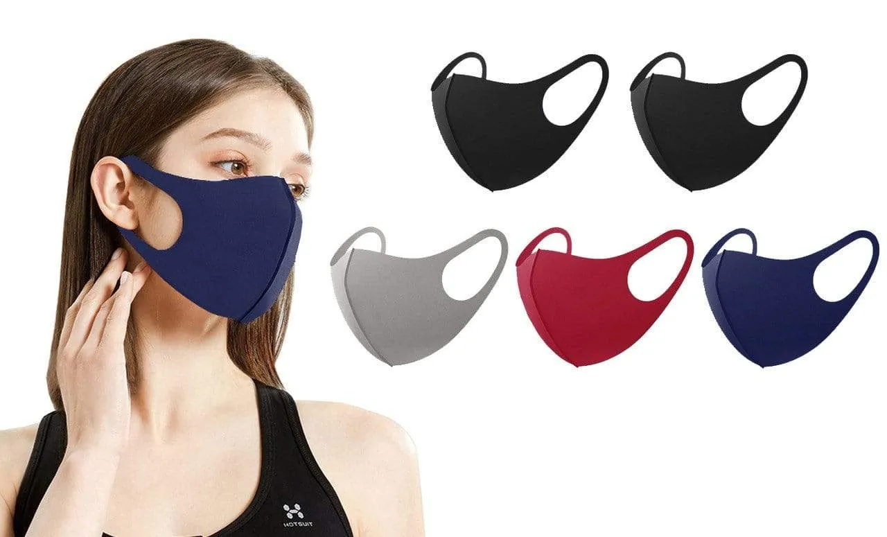 5 or 10-Pack Unisex Non-Medical Reusable Face Masks