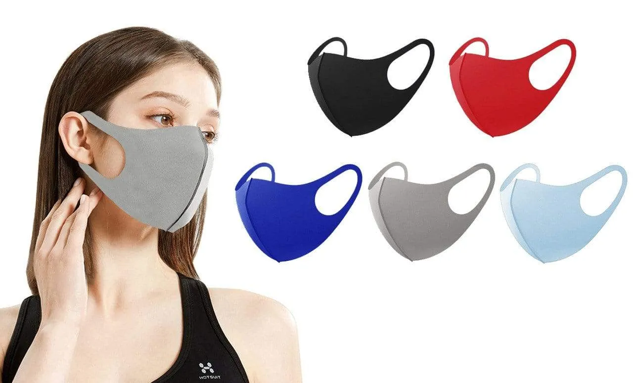 5 or 10-Pack Unisex Non-Medical Reusable Face Masks