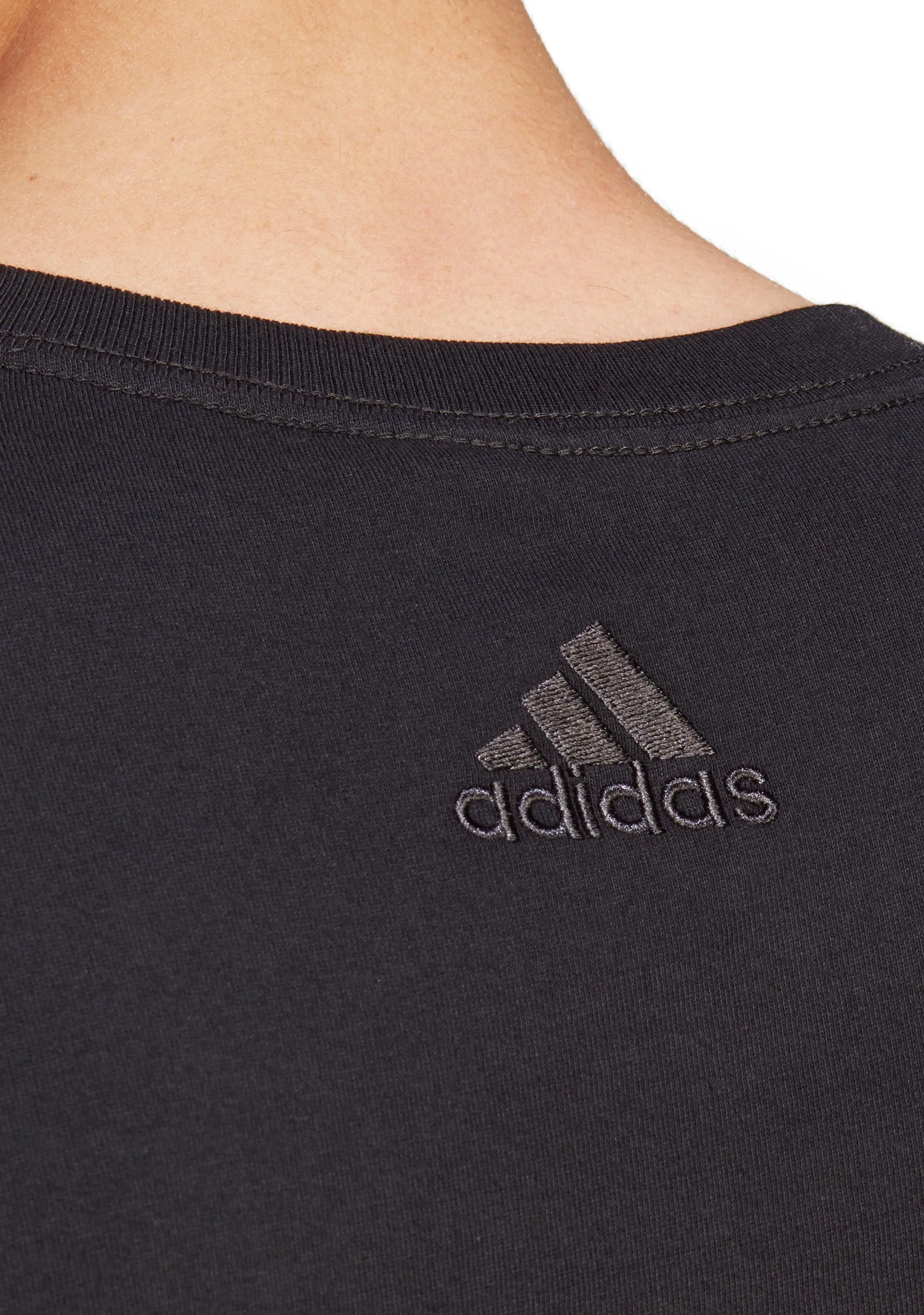 Adidas Mens Essentials Single Jersey Linear Embroidered Logo Tee <br> IC9274