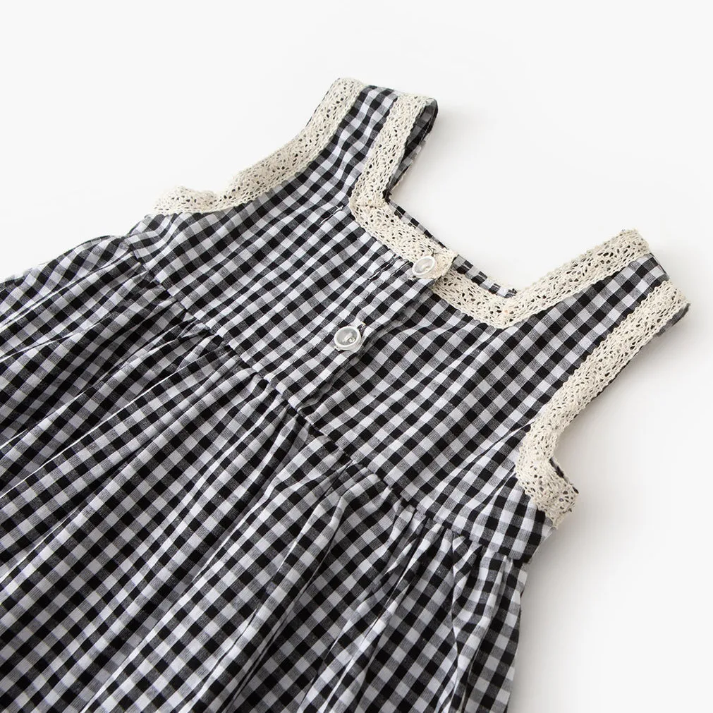 Baby Kid Girls Checked Dresses