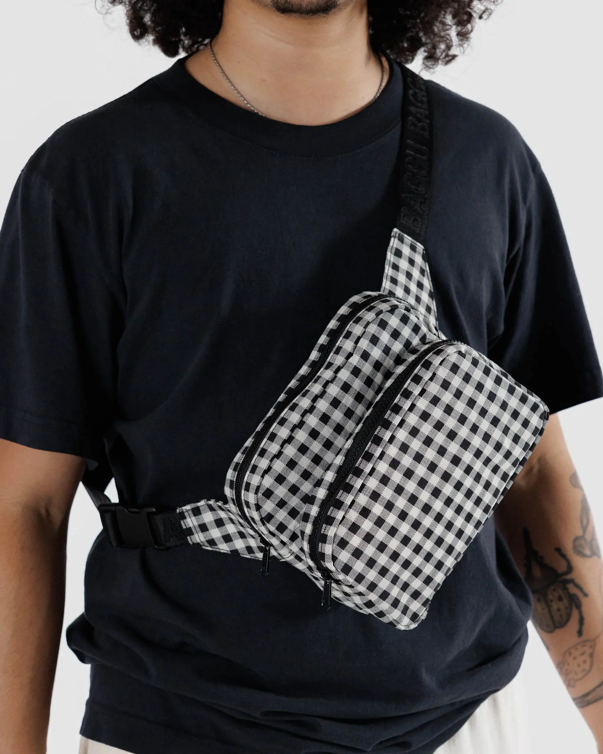 Baggu - Fanny Pack - Black   White Gingham