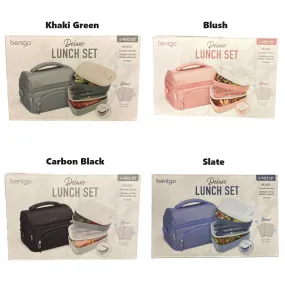 Bentgo 4-Piece Deluxe Set With Insulated Lunch Bag, Ice Packs & Bento Classic