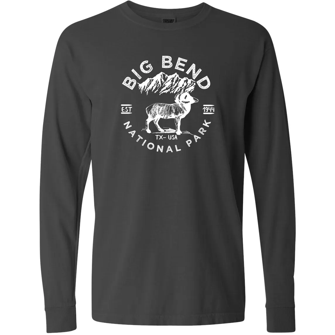 Big Bend National Park Comfort Colors Long Sleeve T Shirt