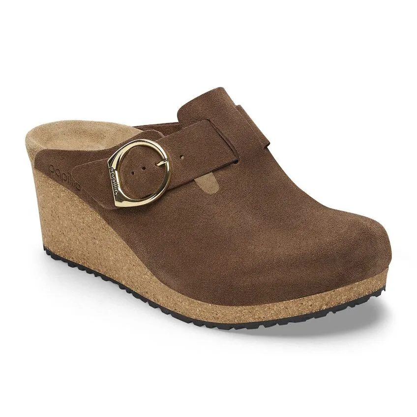 BIRKENSTOCK Women's Fanny Ring-Buckle Suede Leather (Dark Tea)