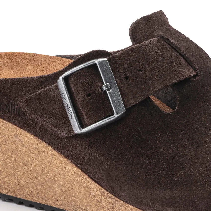 Birkenstock Women's Fanny Suede Leather (Roast - Narrow Fit)