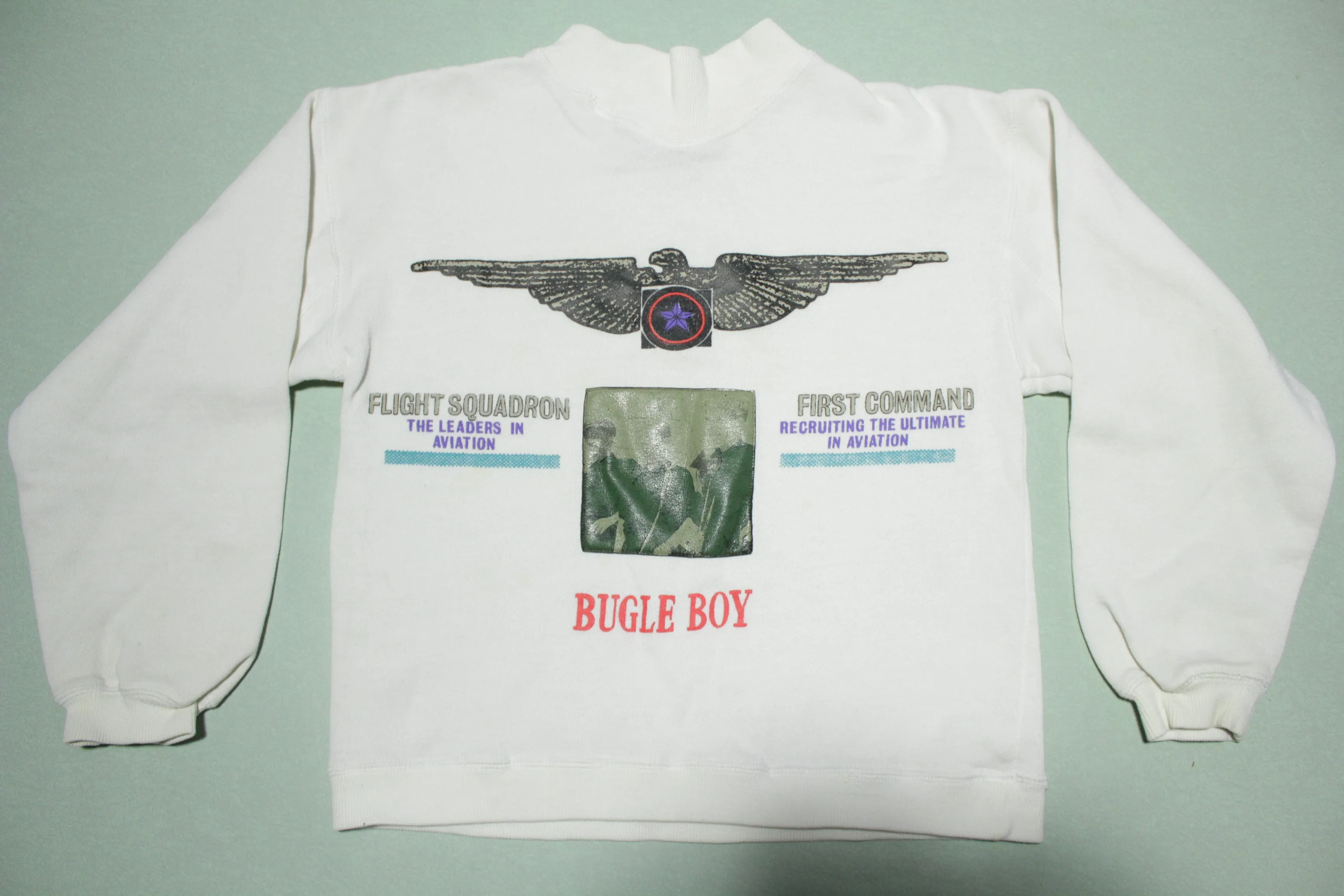 Bugle Boy Flight Squadron First Command Vintage 90's Sweatshirt