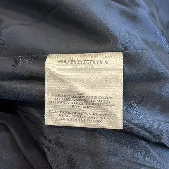 Burberry Black Double Breasted with Belt Jacket