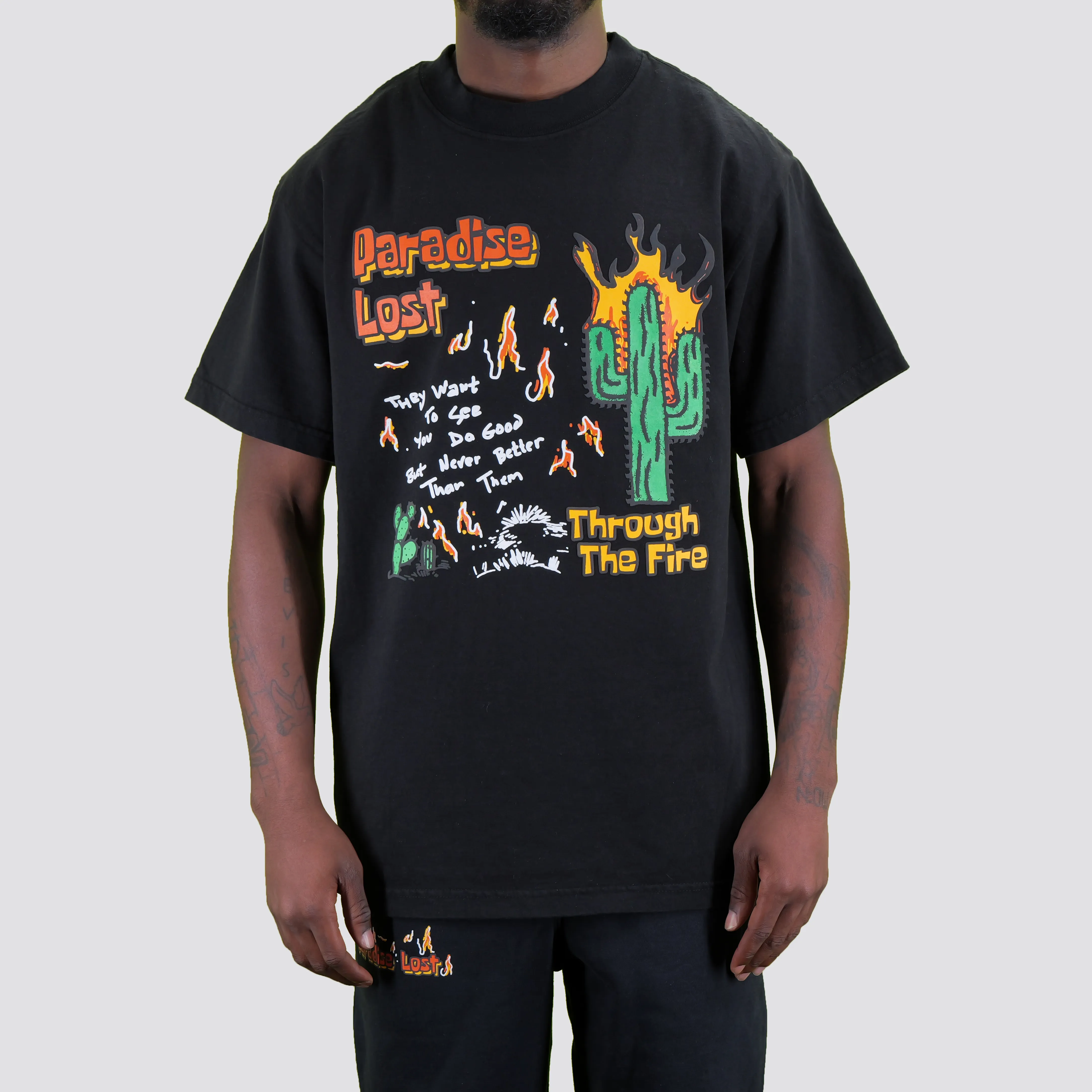 CACTUS PREM TEE BLACK