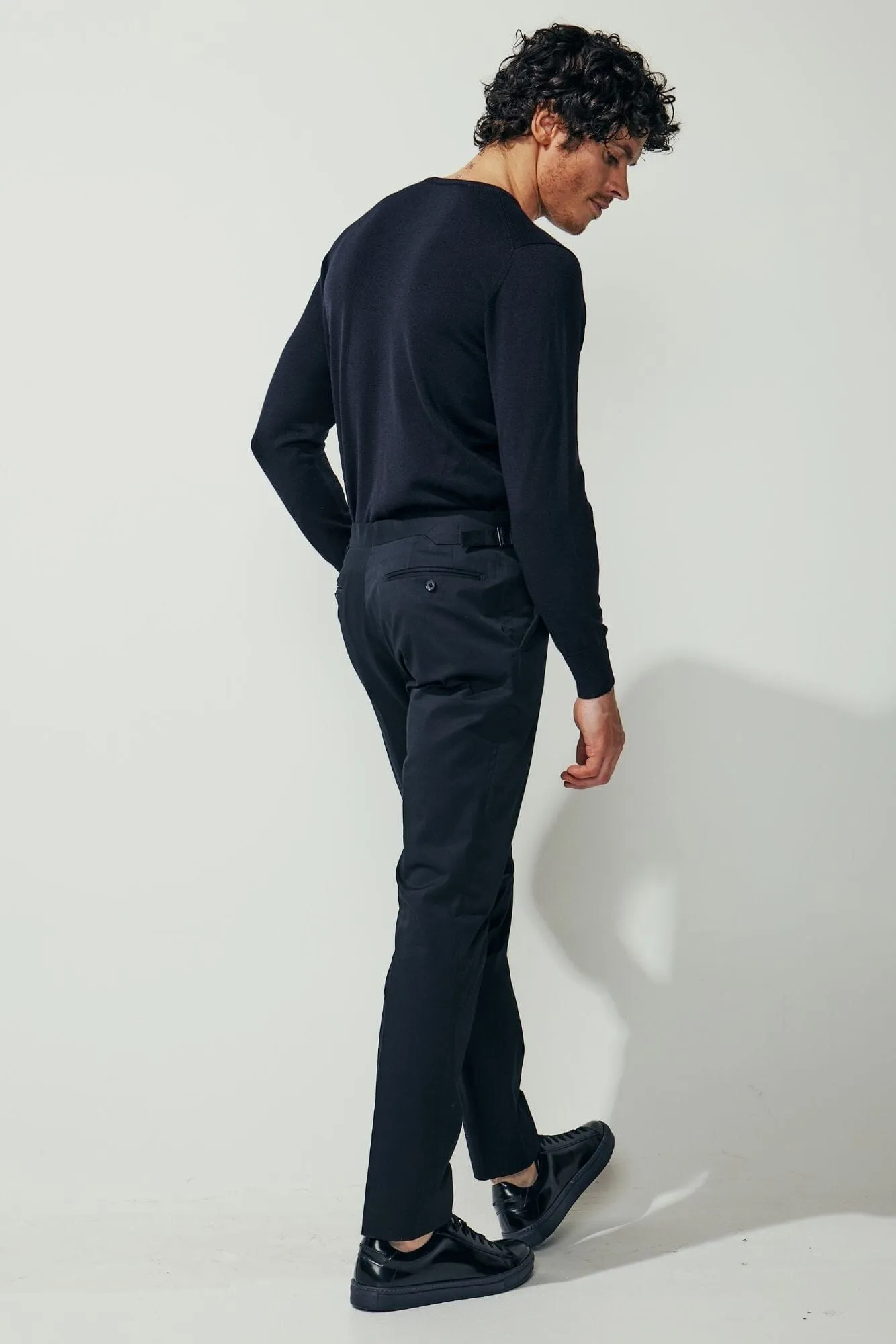 Crew Neck Merino Wool - Navy