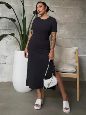 DEX Ribbed T-Shirt Maxi Dress