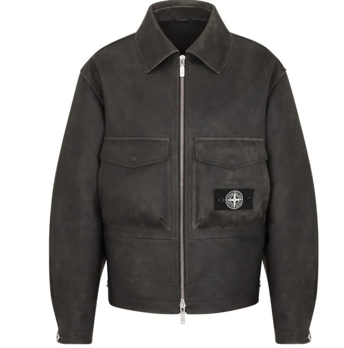 DIOR X STONE ISLAND - Grained Lambskin Bomber