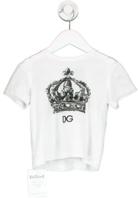 Dolce & Gabbana White Crown Logo T Shirt 2 Years