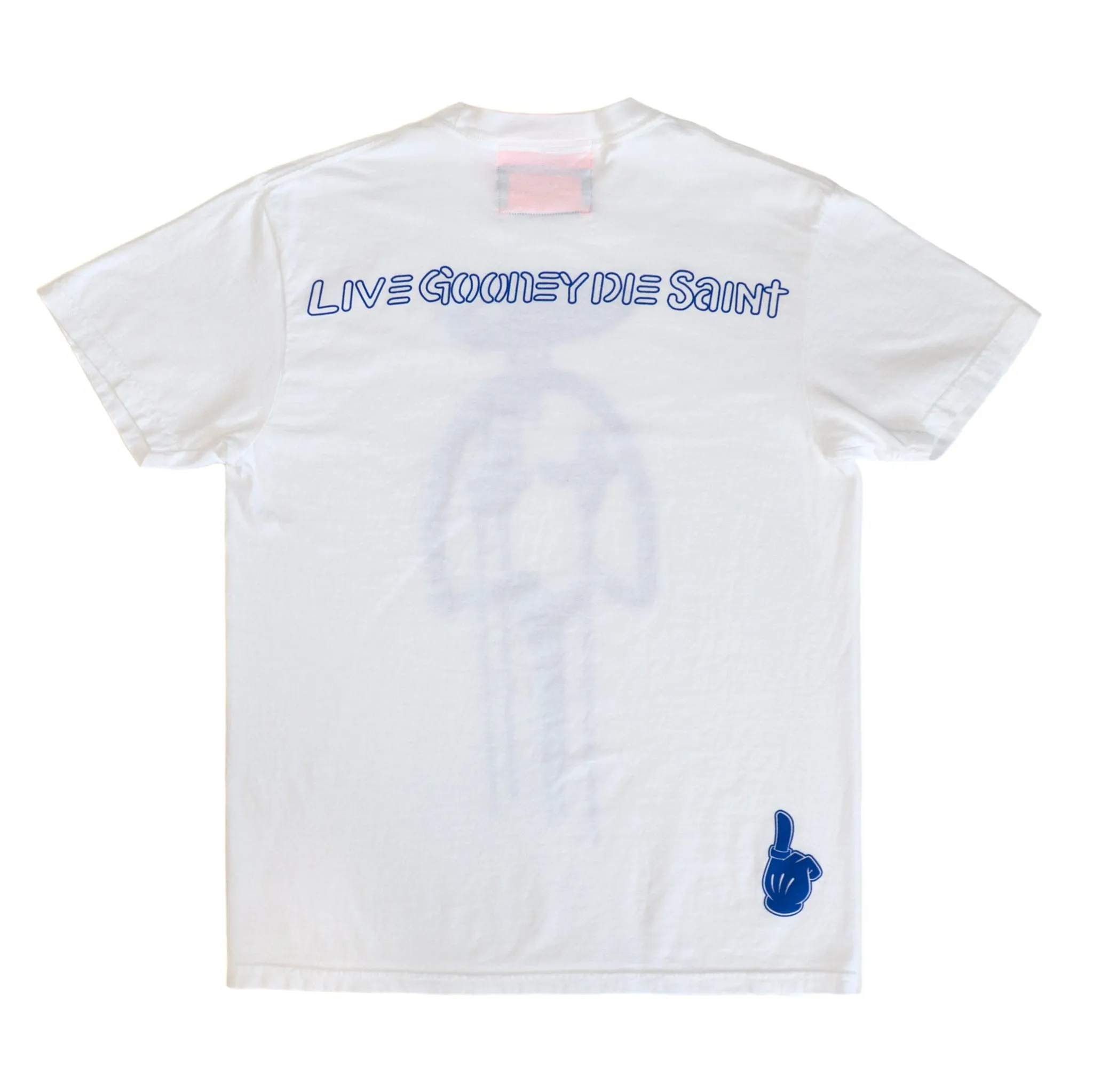 DRIP GHOST TEE WHITE/ROYAL all