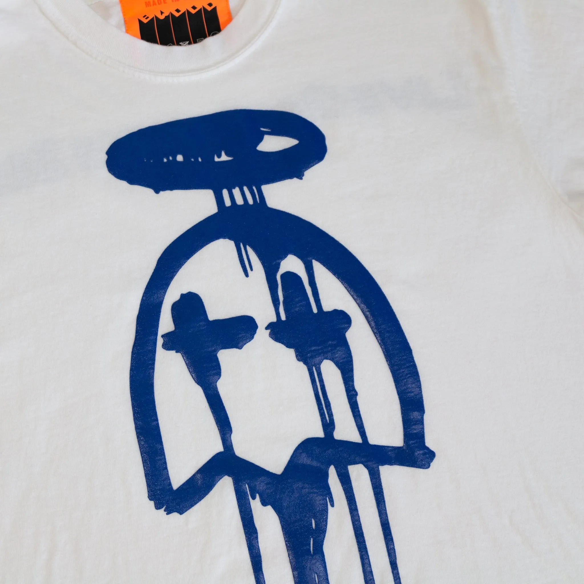 DRIP GHOST TEE WHITE/ROYAL all