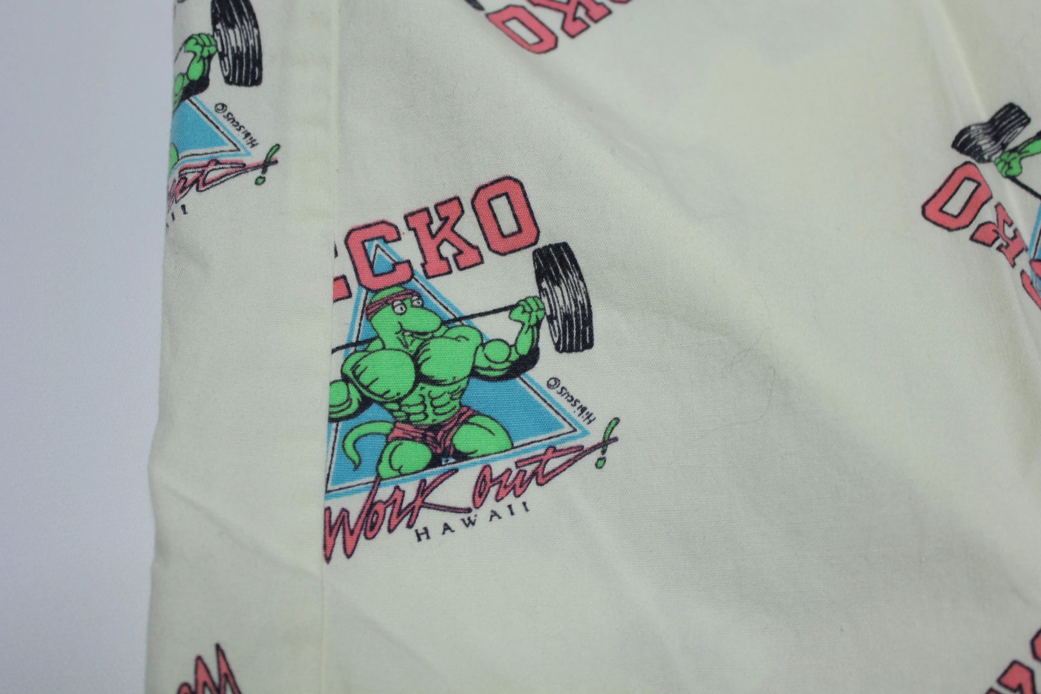 Gecko Bermuda Vintage Hawaii Made Pocket 80's Summer Beach Shorts