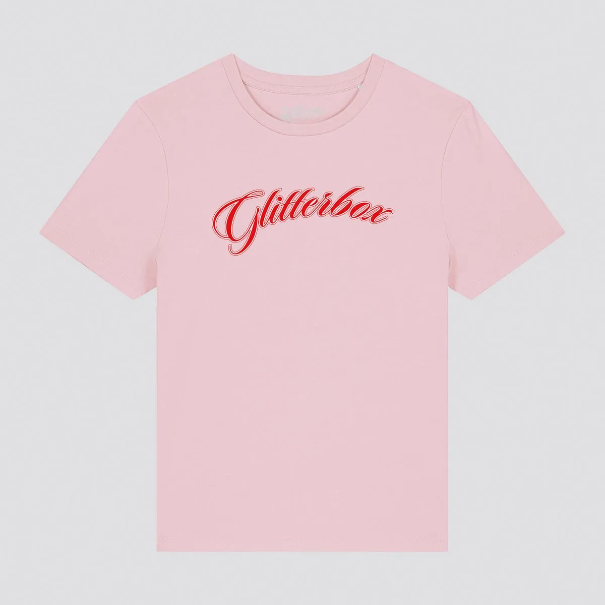 Glitterbox Red Script Logo Fitted T-Shirt