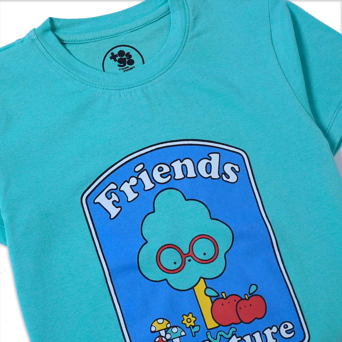 Green Friends on Shine Tee