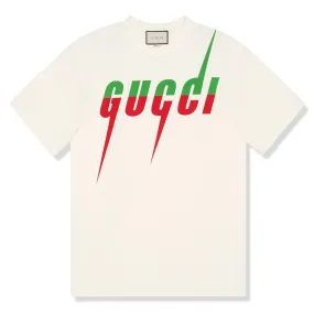 Gucci Blade Print White T Shirt