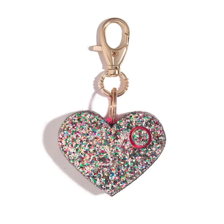 Heart Rhinestone Personal Alarm with LED