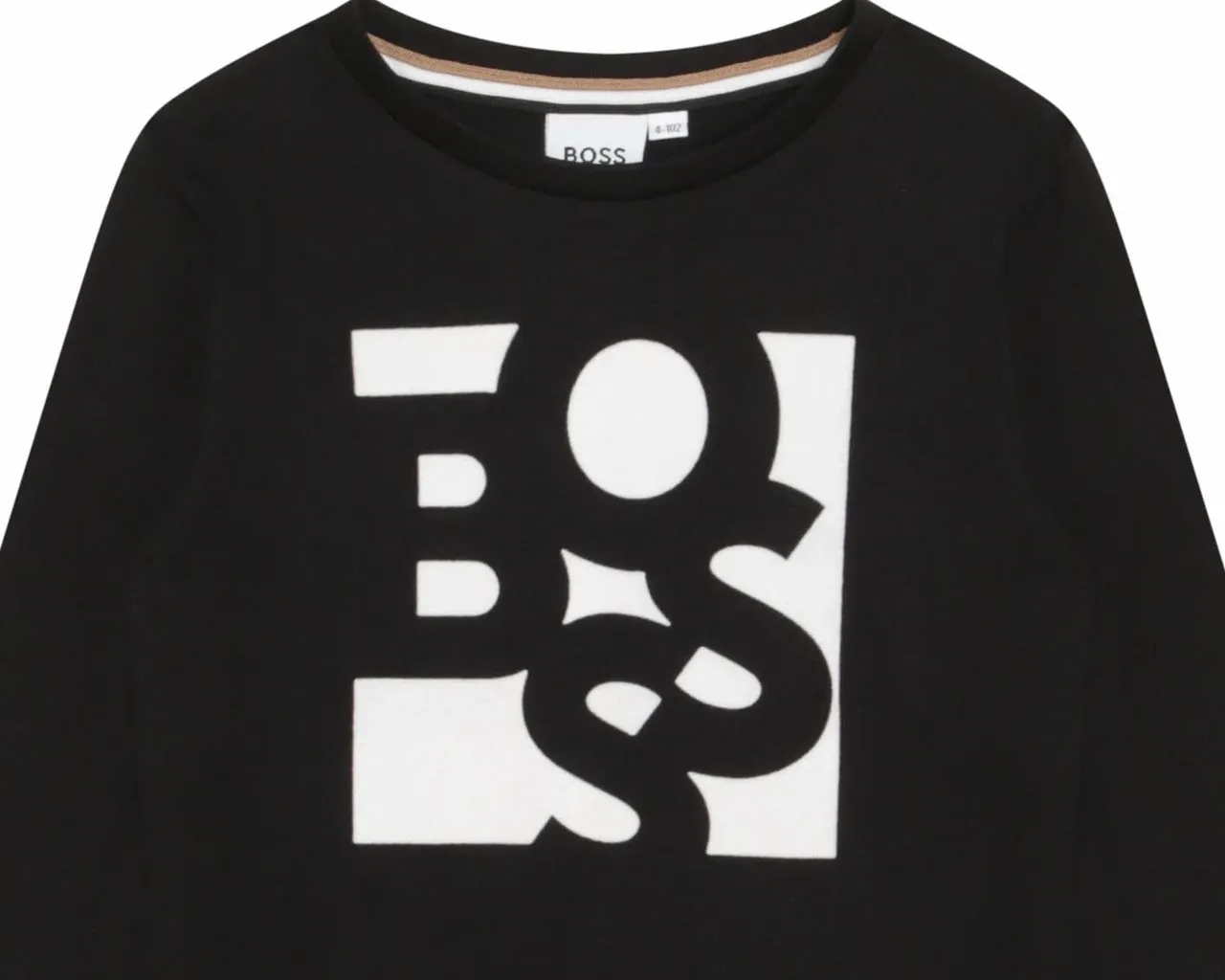 Hugo Boss Junior's J25M18 09B Long Sleeves T-Shirt Black