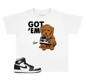 Kids Black And White 1 Shirt - Got Em - White