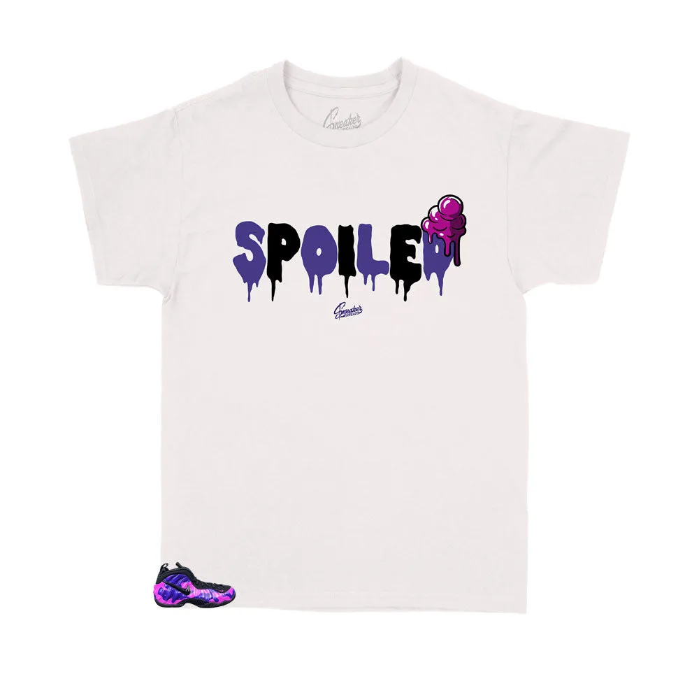 Kid's Foam Purple Camo Shirt - Spoiled - White