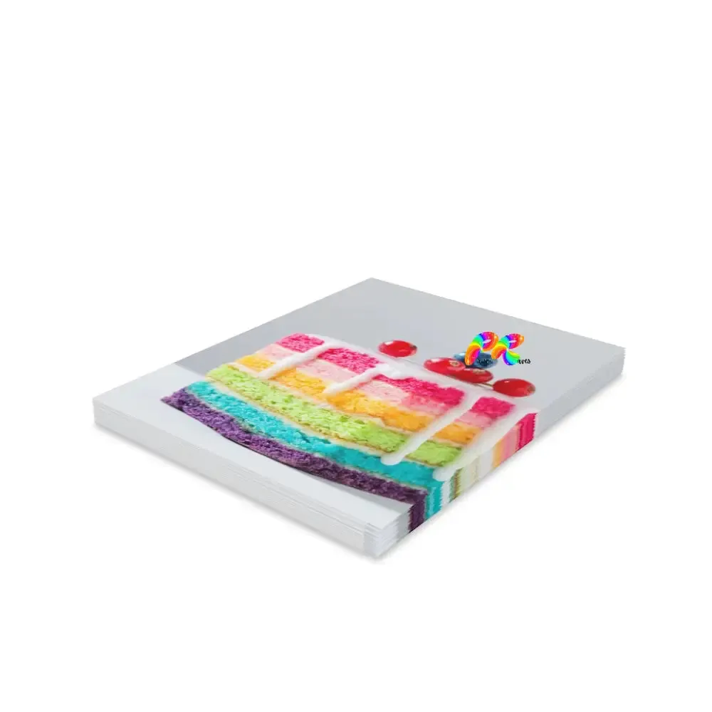 LGBTQ Rainbow Cake Blank Birthday Cards