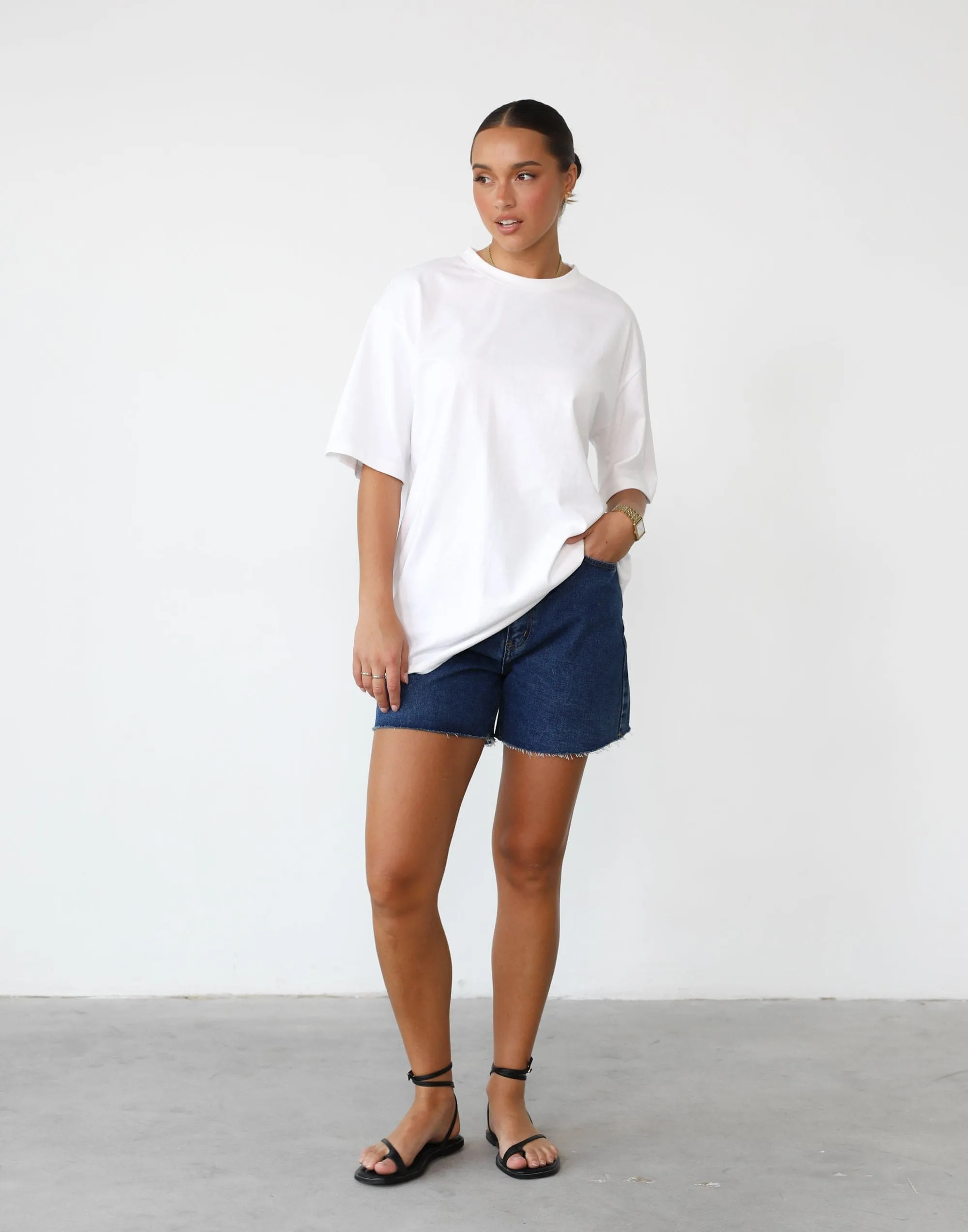 Luca Oversized Tee (White)