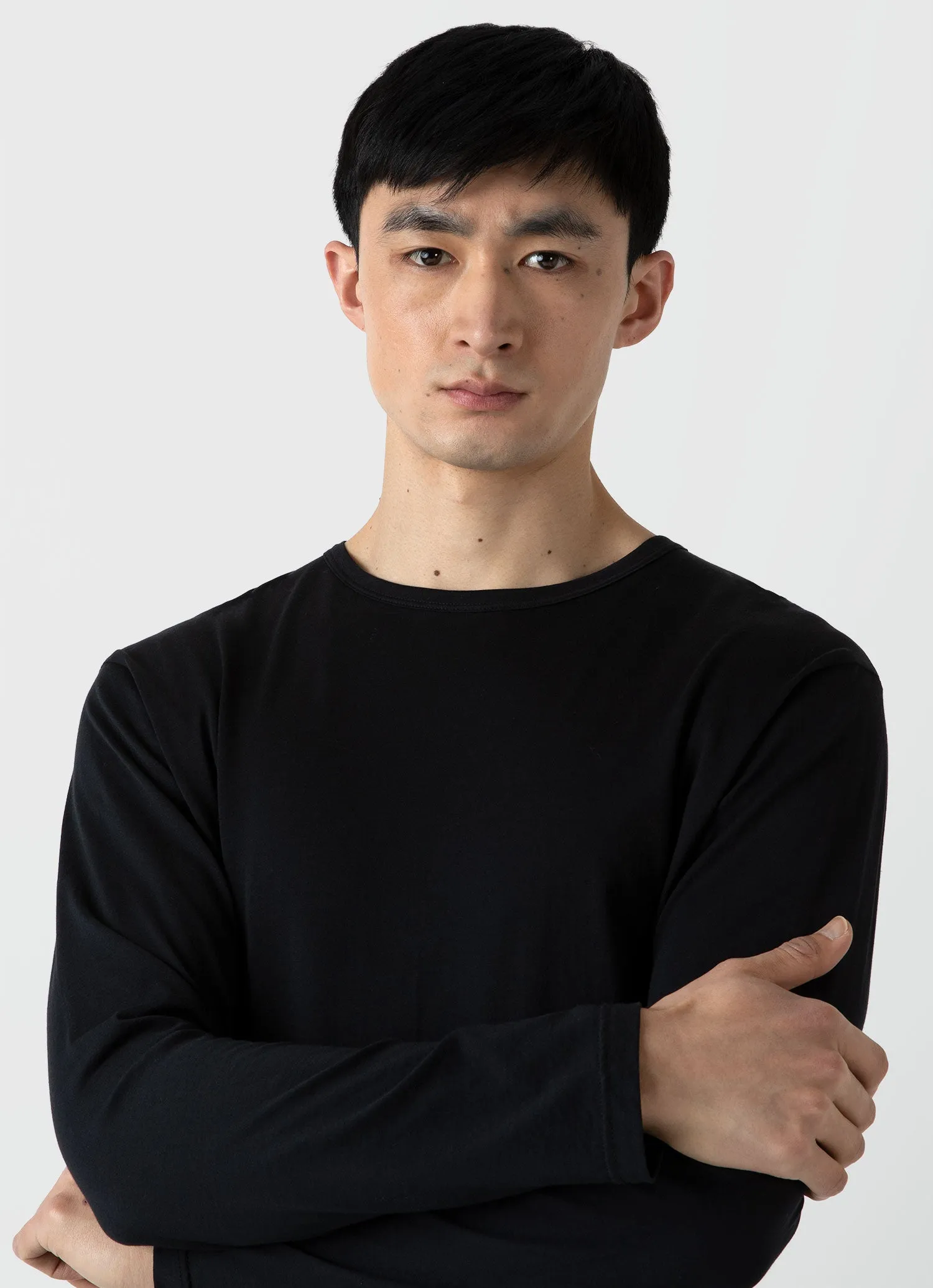 Men's Classic Long Sleeve T-shirt in Black