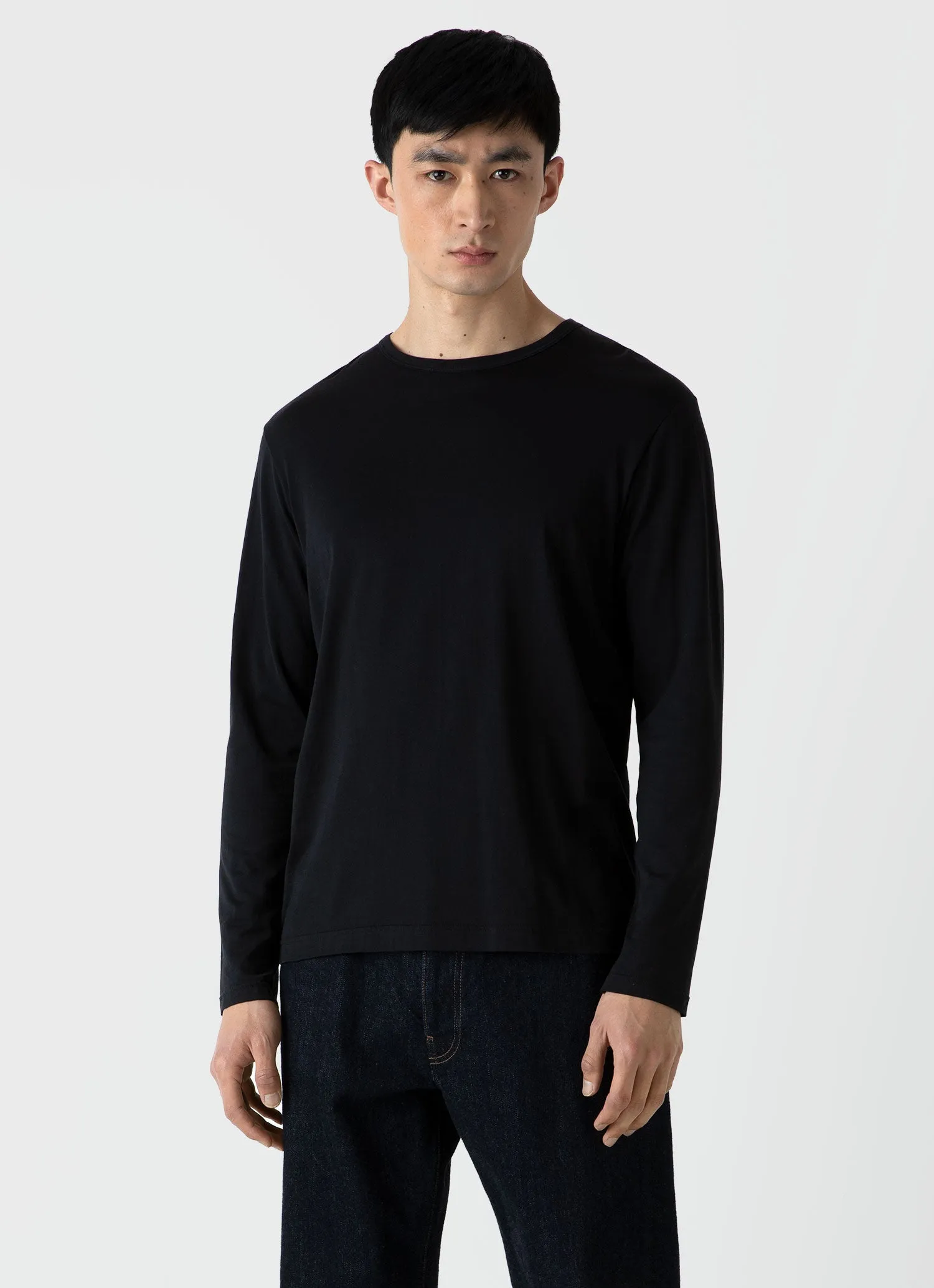 Men's Classic Long Sleeve T-shirt in Black