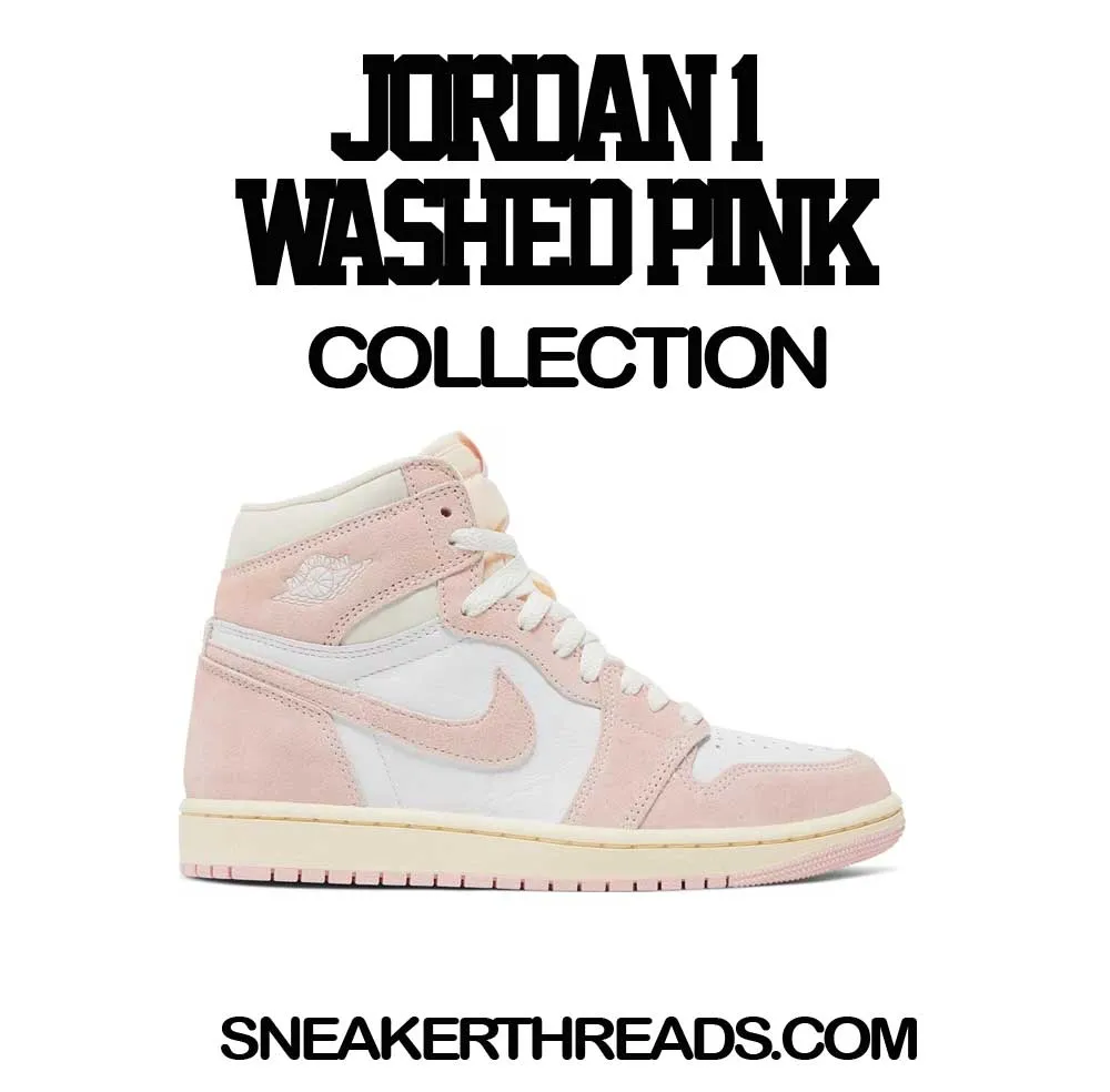 Retro 1 Washed Pink Shirt - I'm Fly - White