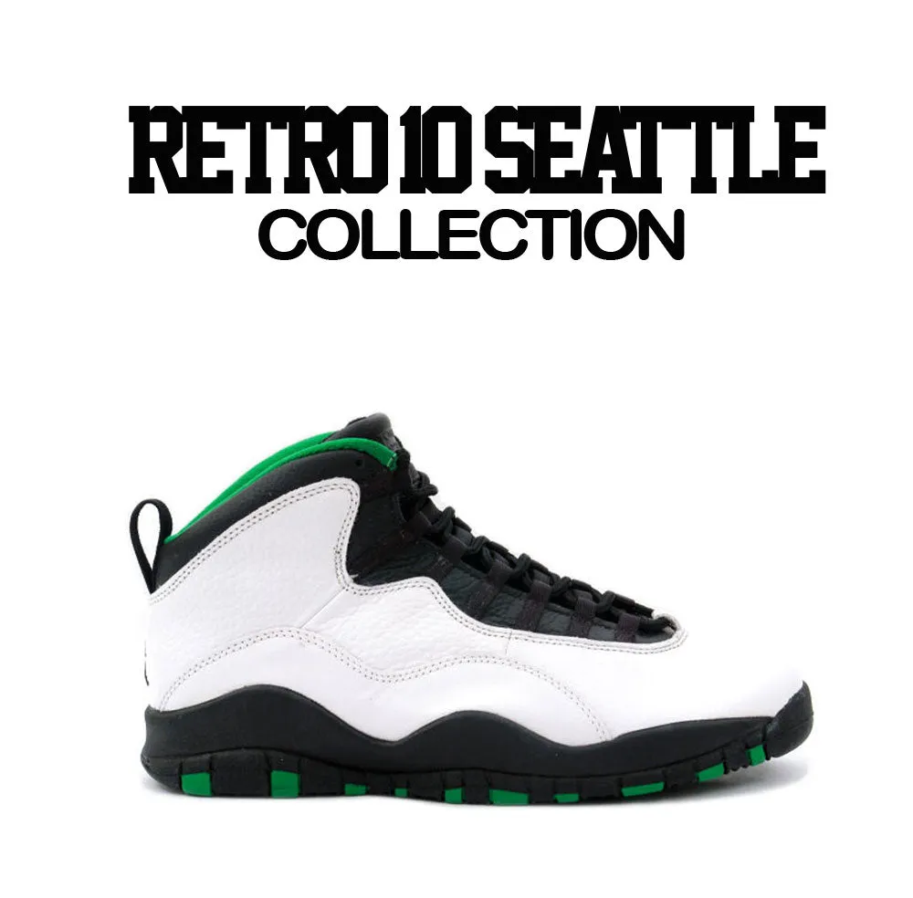 Retro 10 Seattle Shirt - Wavy - Black