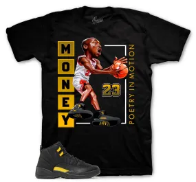 Retro 12 Black Taxi Shirt - Poetry In Motion - Black