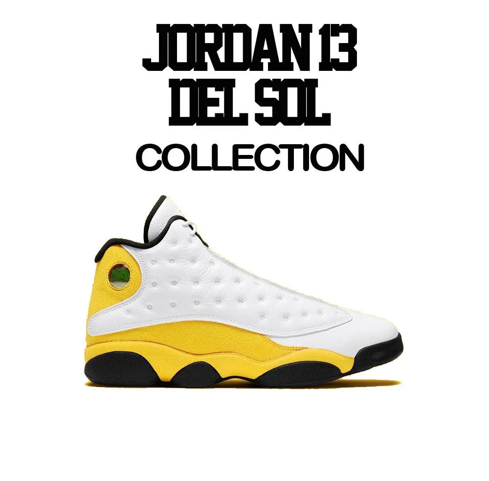 Retro 13 Del Sol Shirt - Sold Separately - Black