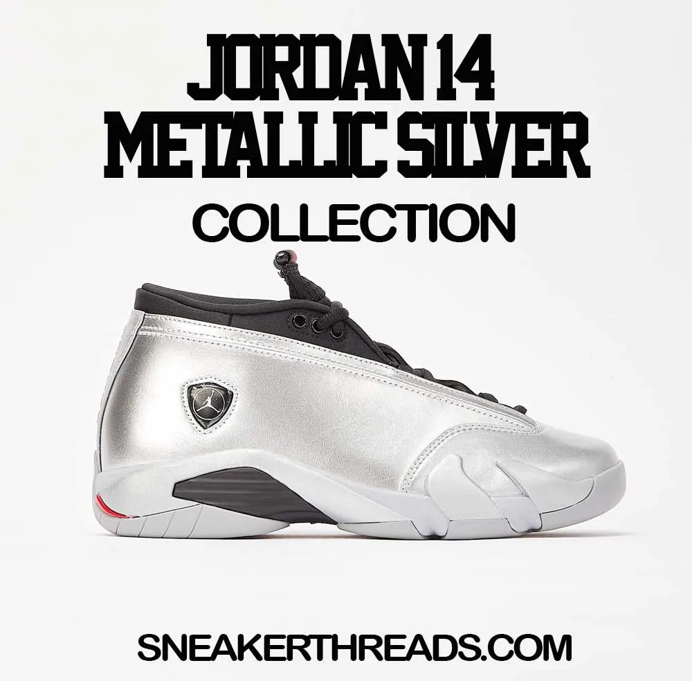 Retro 14 Metallic Silver Shirt - OG - Silver