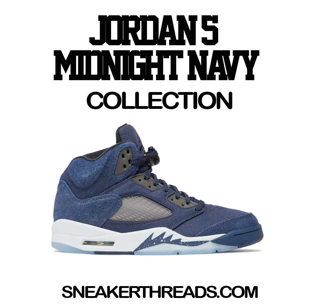 Retro 5 Midnight Navy - Creme - White