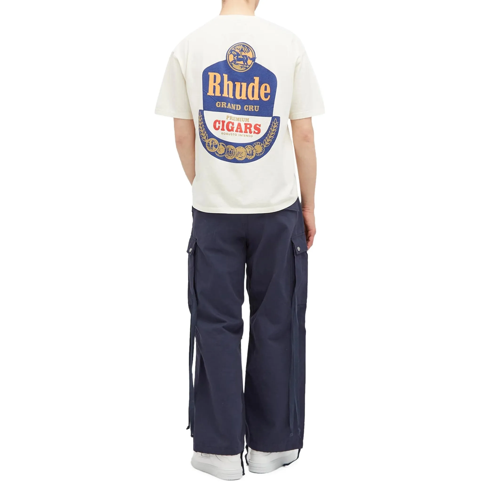 Rhude Grand Cru Vintage White T Shirt