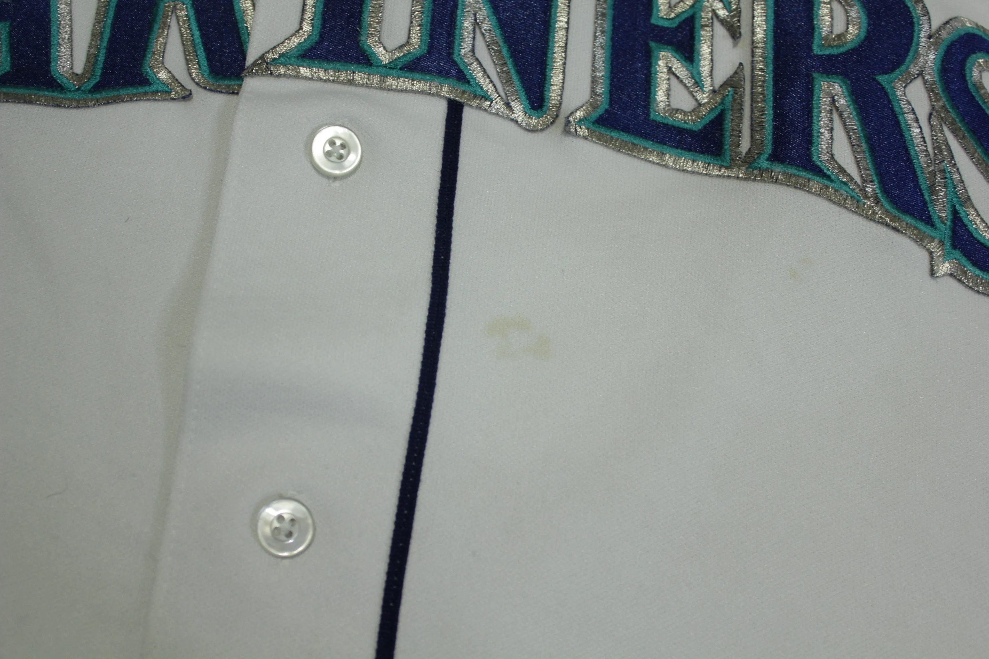 Seattle Mariners Vintage 90's Russell Made in USA Stitched Button Up Jersey