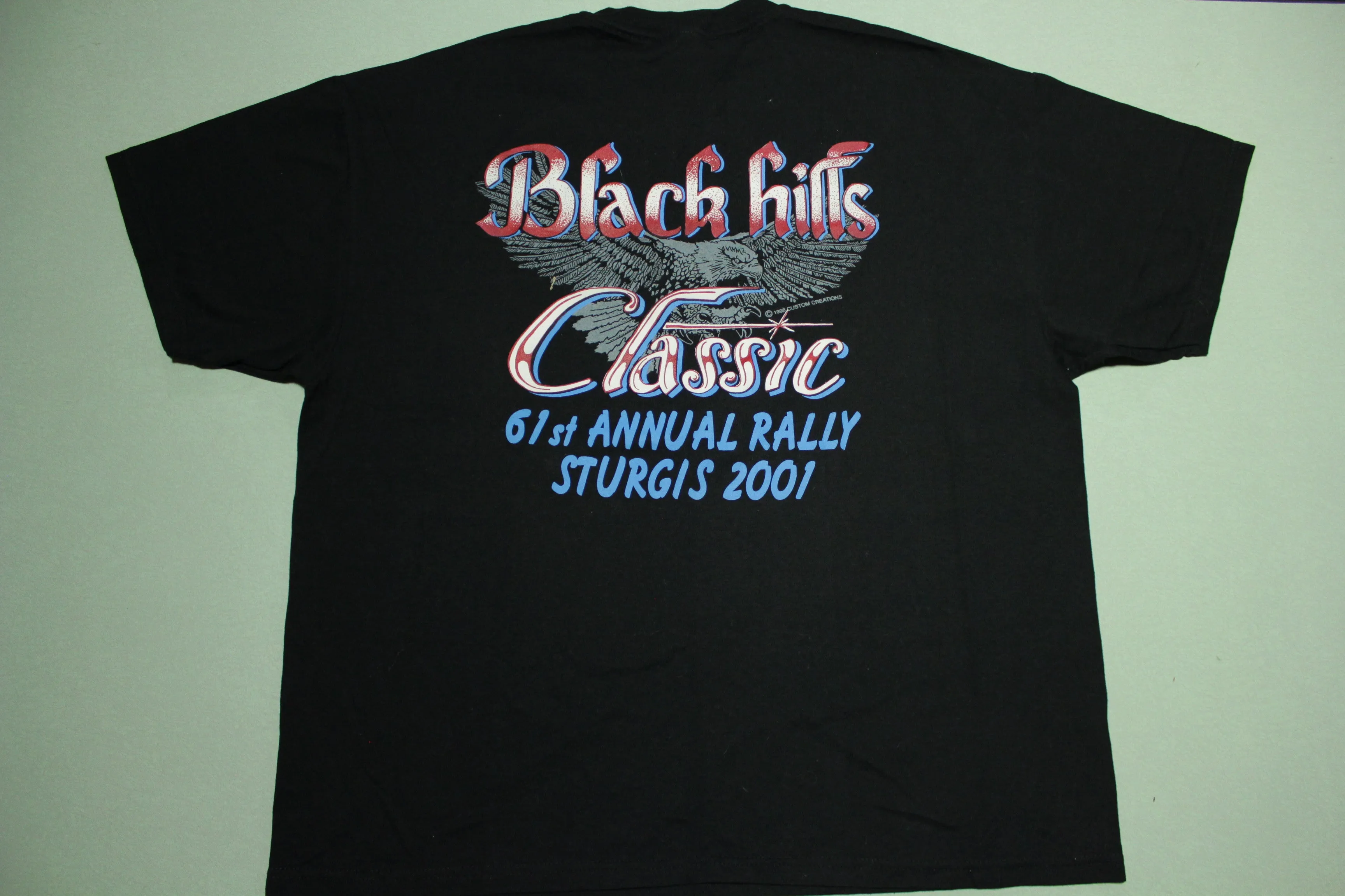 Sturgis Rally 2001 Black Hills 61st Classic Harley Davidson Vintage 00's Made in USA T-Shirt