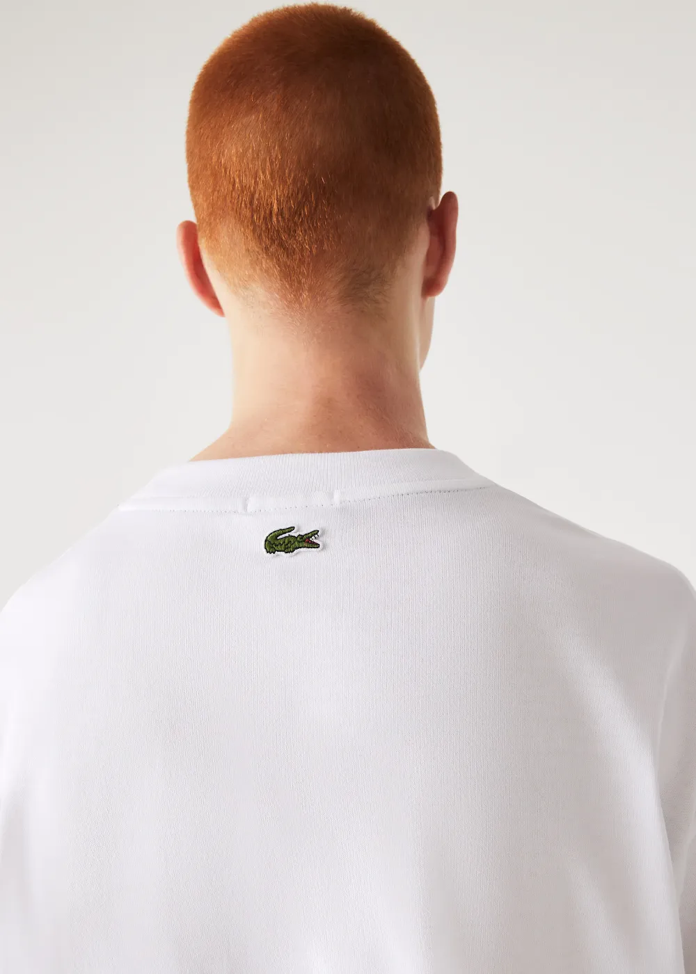 T-shirt  Lacoste loose fit avec grand crocodile blanc