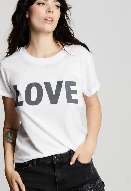 Teegrams - Love Burn Out Tee White